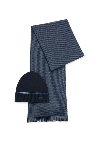 Boss Mind Hat And Scarf Set Dark Size: 1 SIZE - BOSS Accessories - Modalova