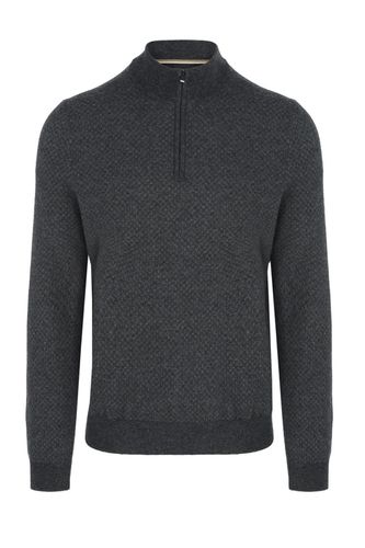 BOSS Boss H-eltorino Half Zip Knitwear Size: SIZE M - BOSS Black - Modalova