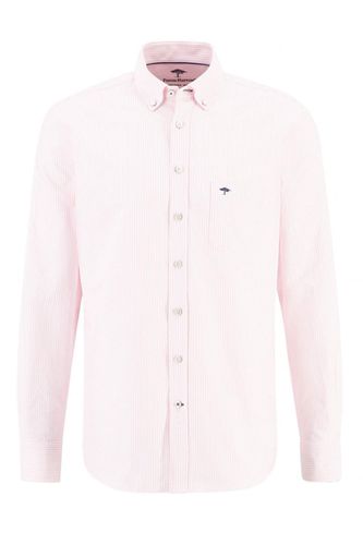 Long Sleeved Oxford Button Down Collar Shirt Pink Stripe - Fynch-Hatton - Modalova