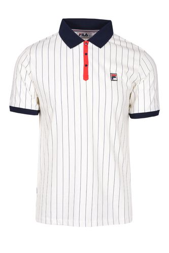 BB1 Classic Stripe Polo Gardenia/Navy/Red Size: SIZE M - Fila Vintage - Modalova