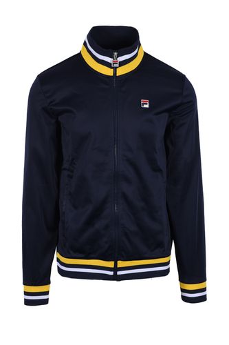 Dane Jacket With Tipping Navy/Yellow Size: SIZE L - Fila Vintage - Modalova