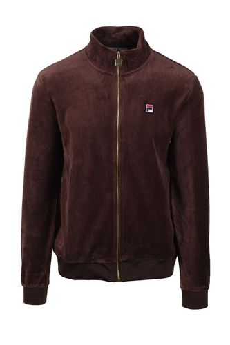 Marc Velour Track Jacket Coffee Bean Size: SIZE L - Fila Vintage - Modalova