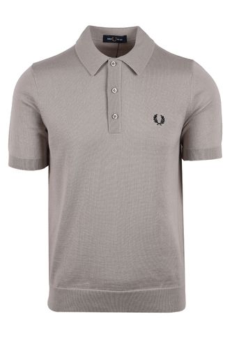 Classic Kitted Polo Shirt Dark Oatmeal Size: SIZE M - Fred Perry - Modalova