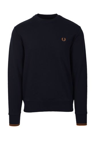 Crew Neck Sweatshirt /dark Caramel Size: SIZE L - Fred Perry - Modalova