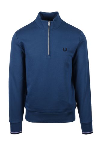 Half Zip Sweatshirt Mdbl/ultvio/nvy Size: SIZE XL - Fred Perry - Modalova