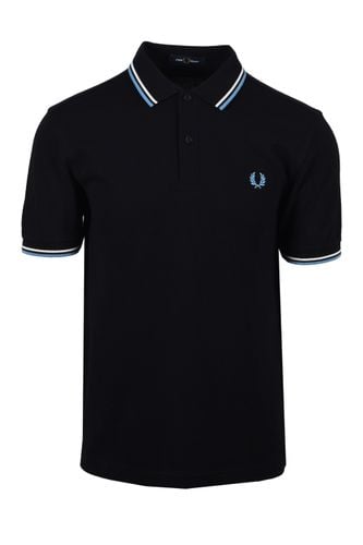 Twin Tipped Polo Shirt Blk/ecru/softblu Size: SIZE XL - Fred Perry - Modalova