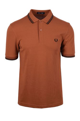 Twin Tipped Polo Shirt Marmalade/Black Size: SIZE M - Fred Perry - Modalova