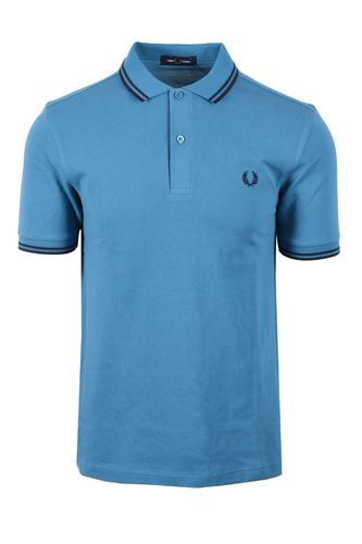 Twin Tipped Polo Shirt Ocean/Navy Size: SIZE M - Fred Perry - Modalova