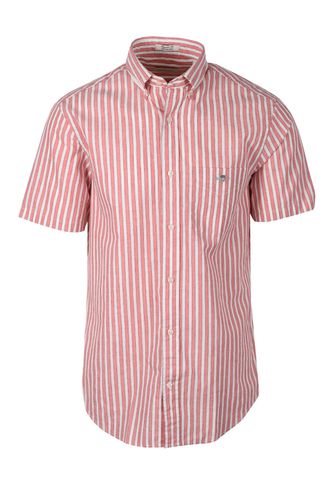 Reg Cotton Linen Stripe Ss Shirt Sunset Size: SIZE M - Gant - Modalova