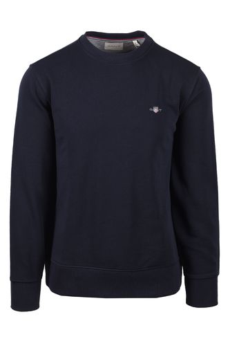 Reg Shield Crew Neck Sweatshirt Evening Blue Size: SIZE M - Gant - Modalova