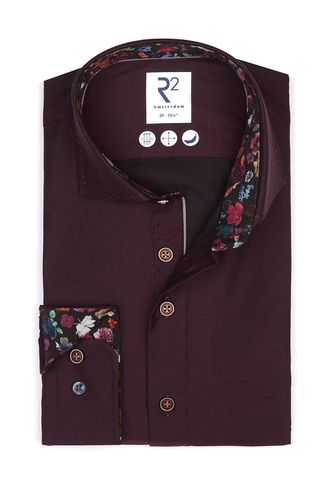 Bordeaux Shirt With Trim Detail Size: 16/41 - R2 - Modalova