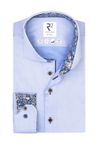 Liberty Print Cut Away Collar Shirt Light Blue Size: 15.5/39 - R2 - Modalova