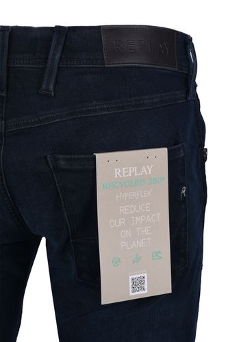 Anbass Slim Fit Jeans Dark Denim Size: 32W32L - Replay - Modalova