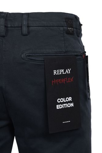 Benni Cotton Trouser Petrol Size: 36W32L - Replay - Modalova