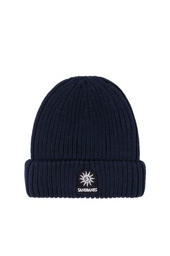 Badge Logo Ribbed Beanie Size: 1 SIZE - Sandbanks - Modalova