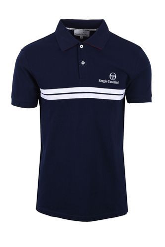 New Supermac Polo Maritime Blue/White/Adrenaline Rush - Sergio Tacchini - Modalova