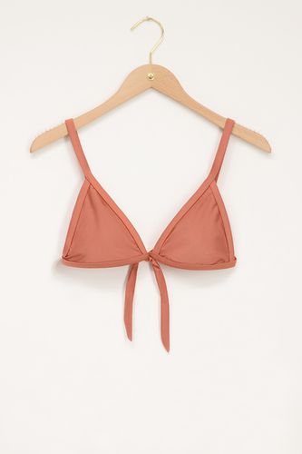 Kupferfarbenes glänzendes Triangel Bikini-Oberteil | - My jewellery - Modalova