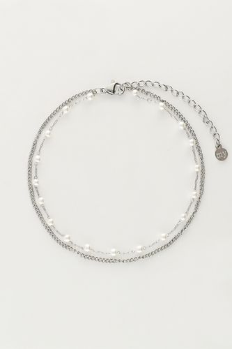 Minimalistisches Doppel-Fußkettchen mit Perlen | - My jewellery - Modalova