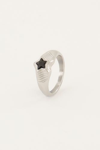 MOOD Ring mit schwarzem Stern | - My jewellery - Modalova