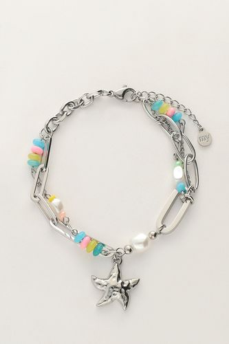 Ocean Gliederarmband mit mehrfarbigen Perlen und Seestern | - My jewellery - Modalova
