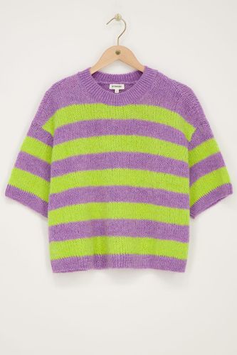 Gestreifter kurzärmeliger Pullover | - My jewellery - Modalova