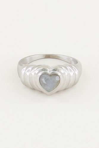 Ring mit Labradorit Herz | - My jewellery - Modalova
