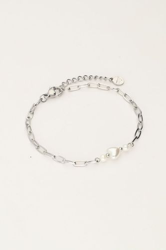 Minimalistisches Gliederarmband mit Perlenherz | - My jewellery - Modalova