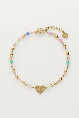 Minimalistisches Armband mit Herz und Perlen | - My jewellery - Modalova