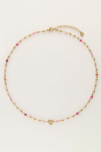 Kette mit Herz und rosa Perlen | - My jewellery - Modalova