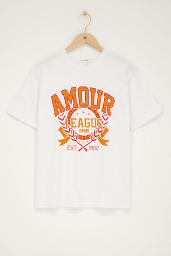 T-Shirt mit orangefarbenem"Amour"| - My jewellery - Modalova