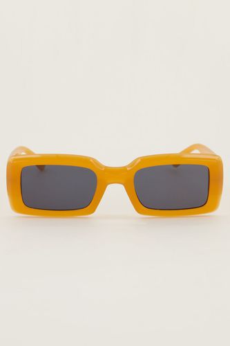 Orangefarbene rechteckige Sonnenbrille | - My jewellery - Modalova