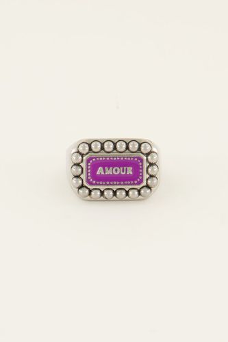 Bold Spirit Ring mit lila Amour-Charm | - My jewellery - Modalova