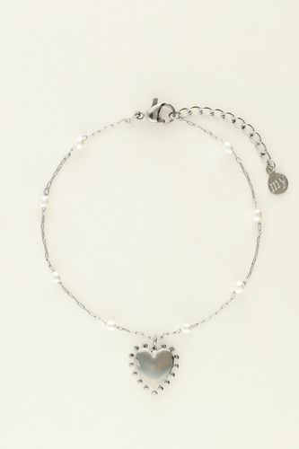 Armband mit Herzanhänger und Perlen | - My jewellery - Modalova