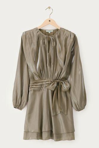 Kleid mit Drapierung in Satinoptik | - My jewellery - Modalova