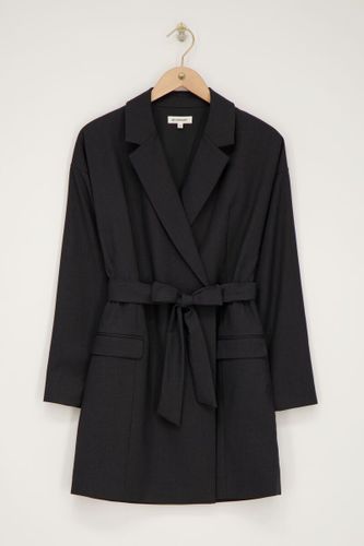 Robe blazer grise avec colà revers | - My jewellery - Modalova