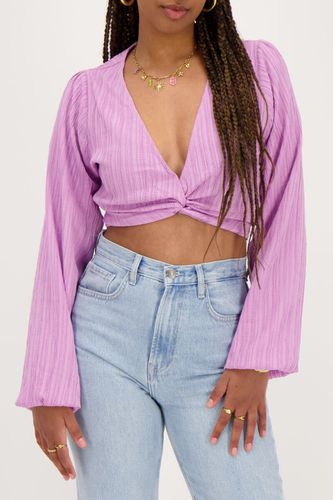 Crinkle Crop-Top mit Knopfleiste | - My jewellery - Modalova