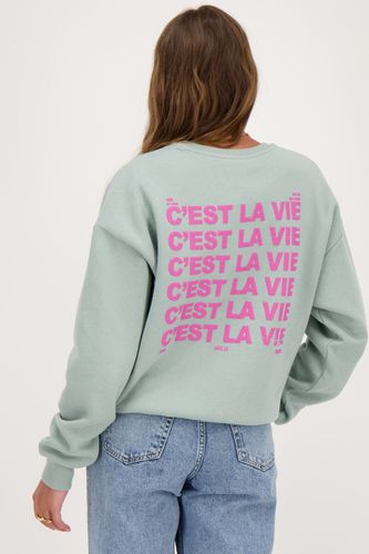 Mintgrünes Sweatshirt"C'est la vie"| - My jewellery - Modalova