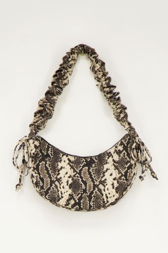Umhängetasche mit Schlangenmuster und Rüschen | - My jewellery - Modalova