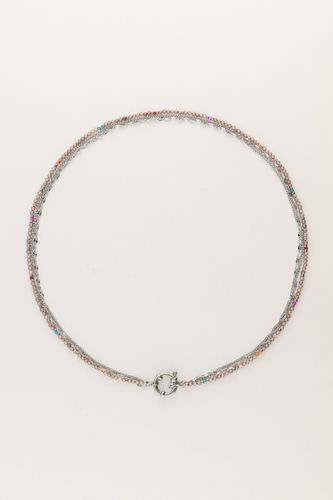 Sunrocks dreifache Kette mit taupefarbenen Glasperlen | - My jewellery - Modalova