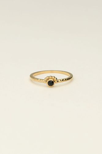 Universe Ring mit kleinem schwarzen Stein | - My jewellery - Modalova