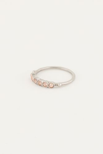 Vintage-Ring mit pfirsichfarbenen Kristallsteinen | - My jewellery - Modalova