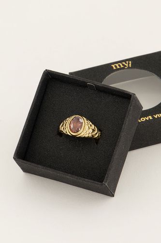 Vintage Siegelring mit rotem Stein | - My jewellery - Modalova