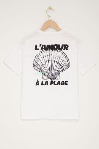 T-Shirt mit schwarzem''L'amour a la plage''| - My jewellery - Modalova