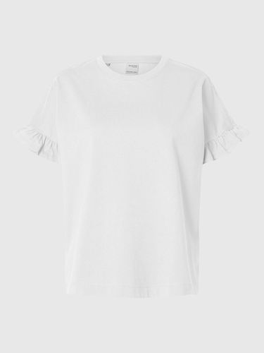 Frilled Short-sleeved T-shirt - Selected - Modalova