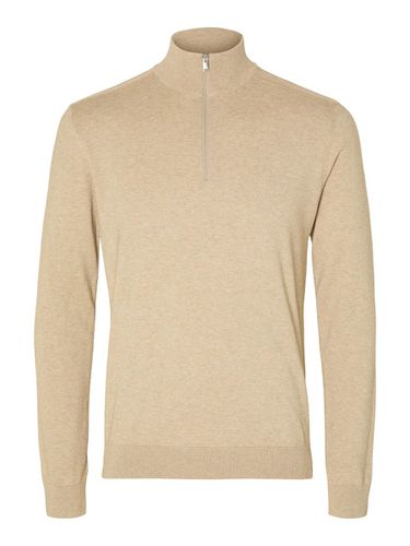 Half-zip Knitted Jumper - Selected - Modalova