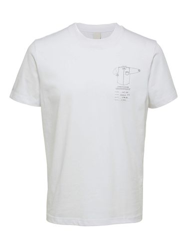 Estampado Gráfico Camiseta - Selected - Modalova