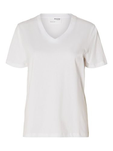 Classic V-neck T-shirt - Selected - Modalova