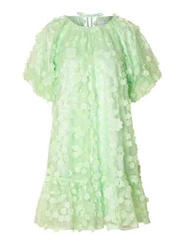 D Floral Textured Mini Dress - Selected - Modalova