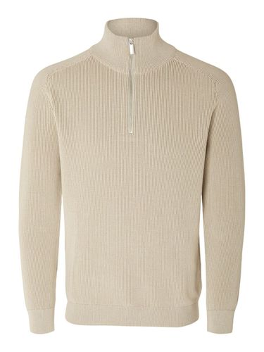 Cotton Half-zip Pullover - Selected - Modalova