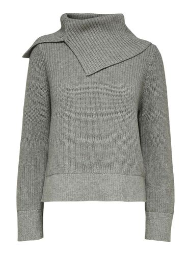 Asymmetric Knitted Pullover - Selected - Modalova